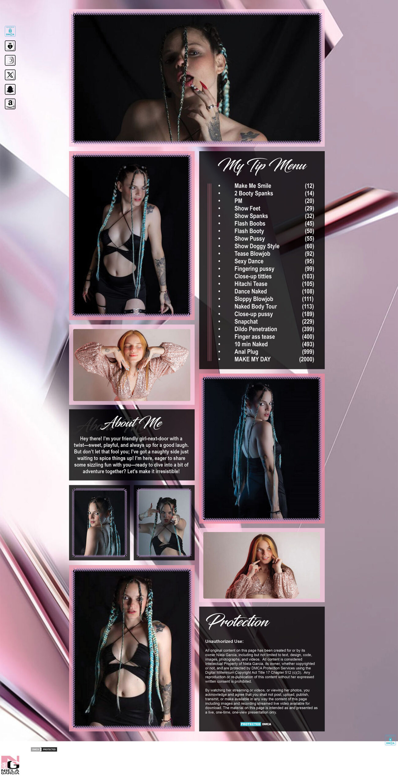 Chaturbate Profile Page Samples - Niela Garcia Media